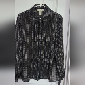 Black and White top size 14